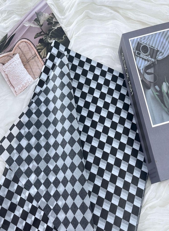 MUNILAIL 100 Sheets Checkered Tissue Paper 14 x 20 Inches Black and White Tissue Paper for Gift Bags Bulk Race Car Wrapping Papers Gift Papers Tissue for Birthday Gift Packing Crafts - Image 5